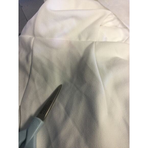 LULU'S SZ XL Beaming Perfection White Pearl Organza Tie-Strap Mini Dress NWT B60 - Picture 10 of 11